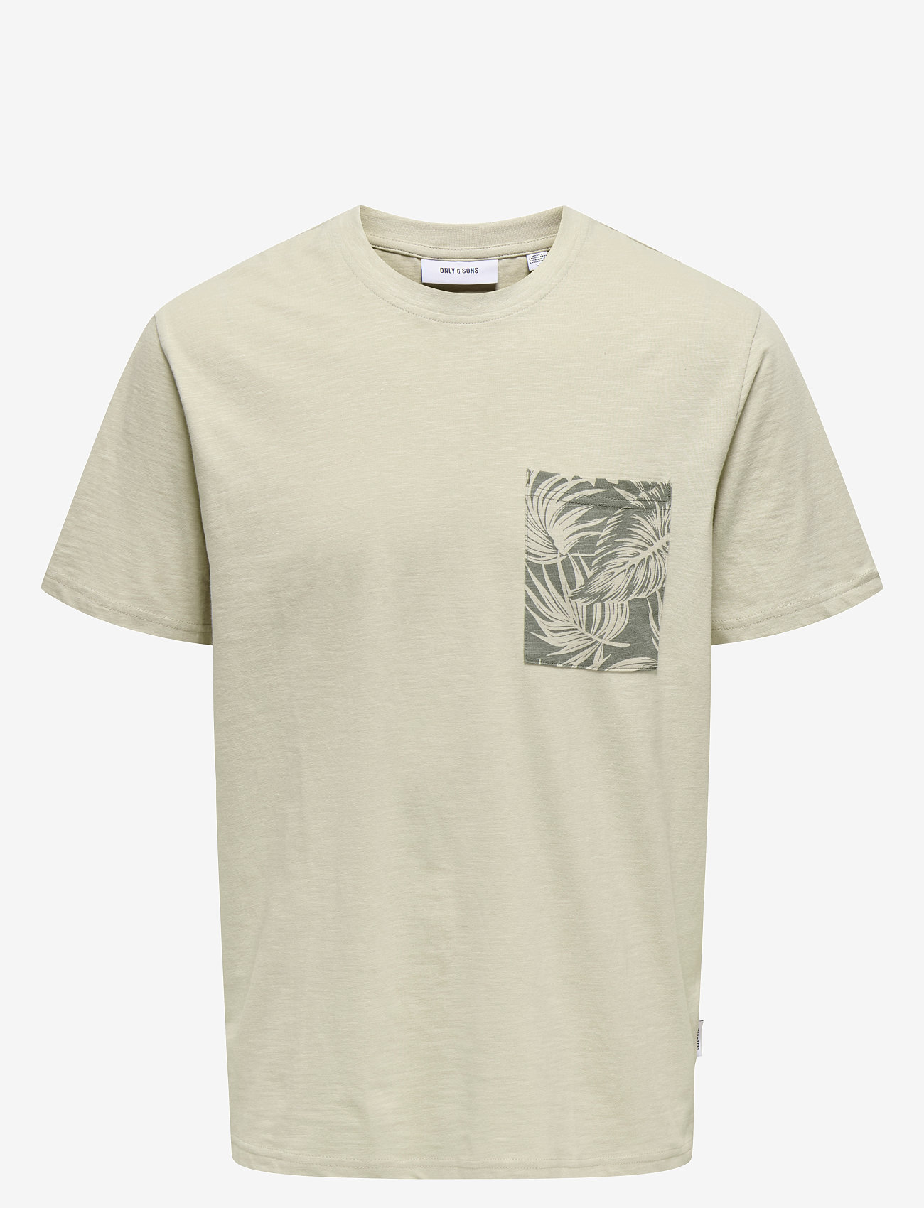 ONLY & SONS - ONSPERRY LIFE REG LEAF SS POCKETTEE NOOS - die niedrigsten preise - silver lining - 1