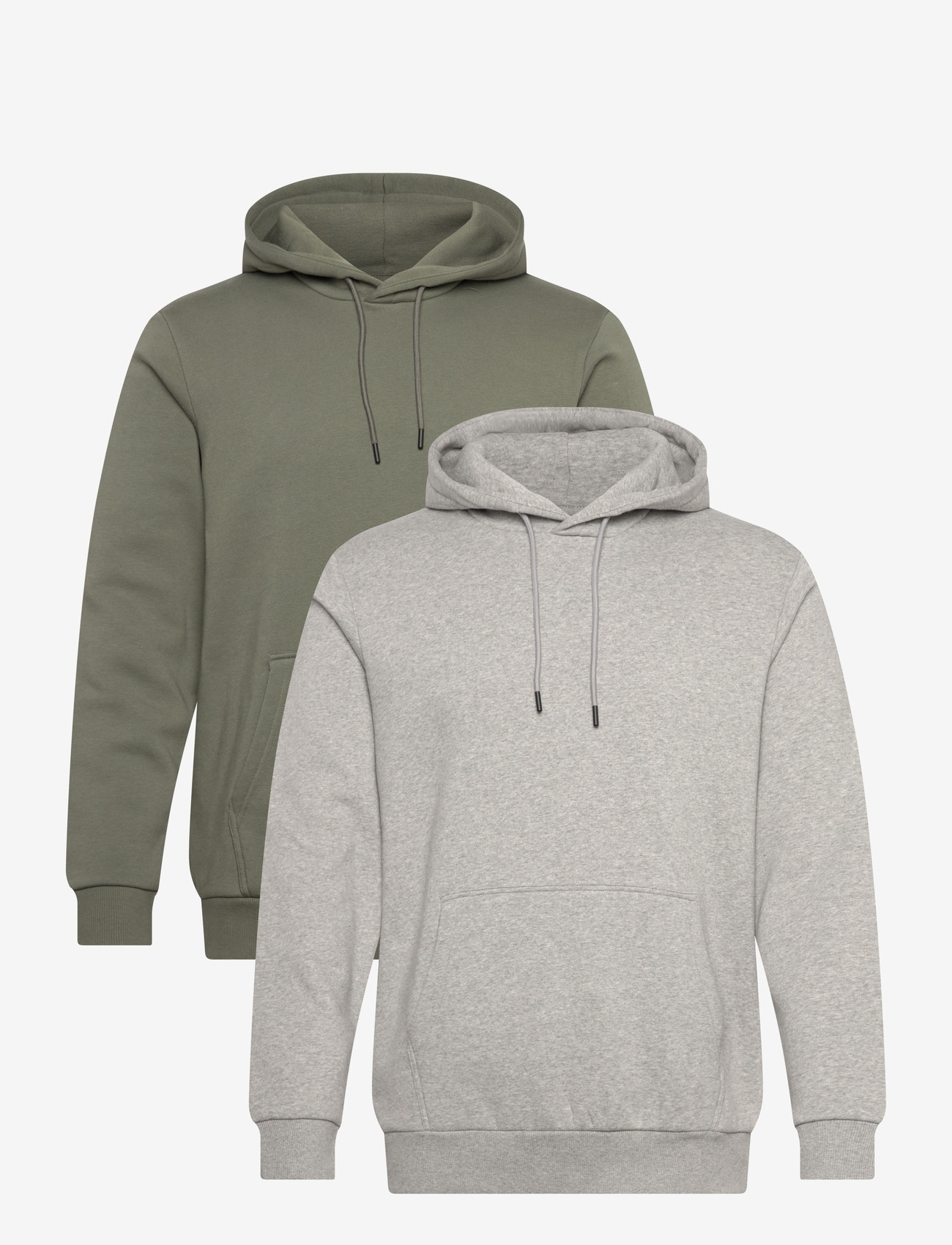 ONLY & SONS - ONSCERES HOODIE SWEAT 2-PACK - hættetrøjer - castor gray - 0