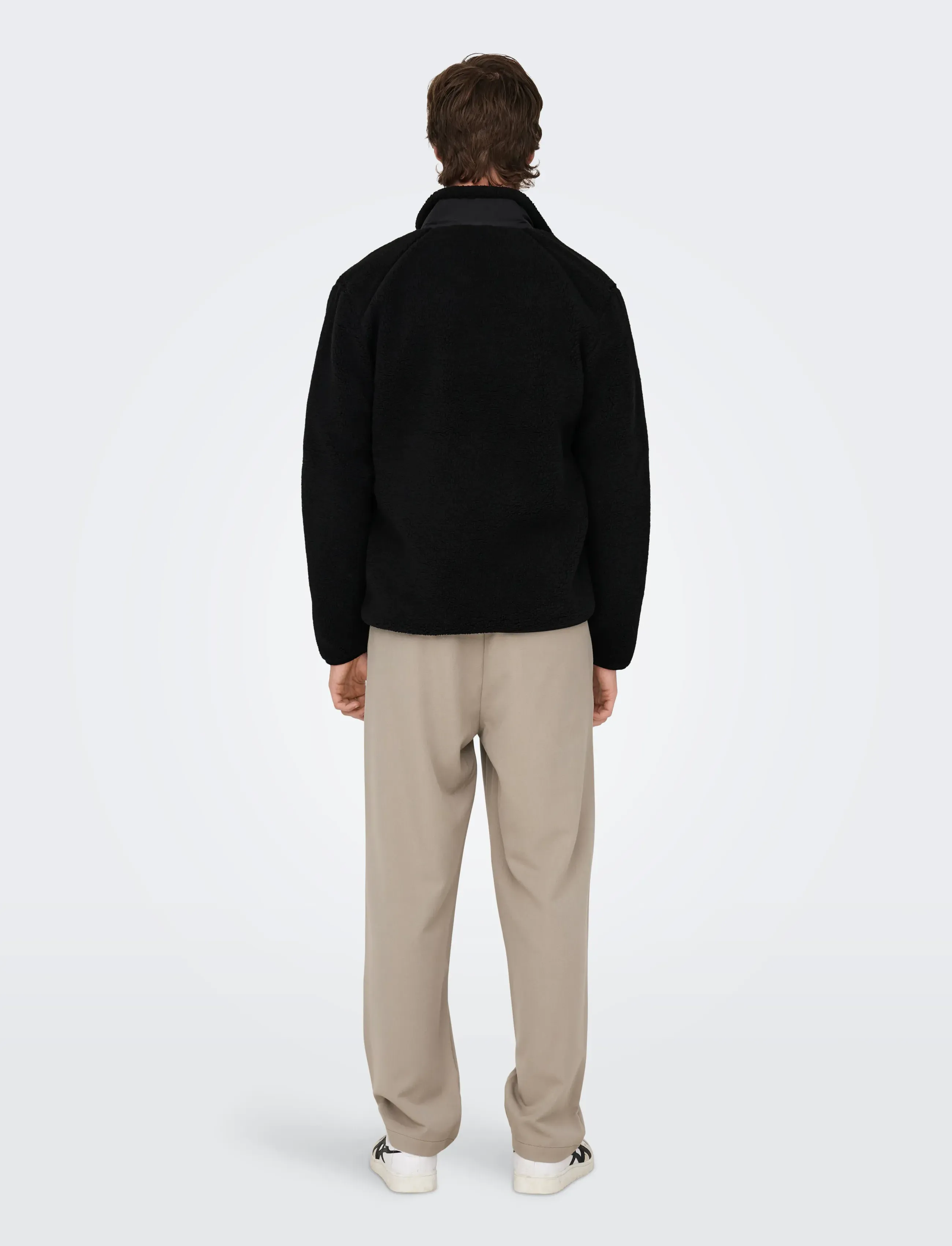 ONLY & SONS - ONSDALLAS SHERPA JACKET OTW VD - black - 3