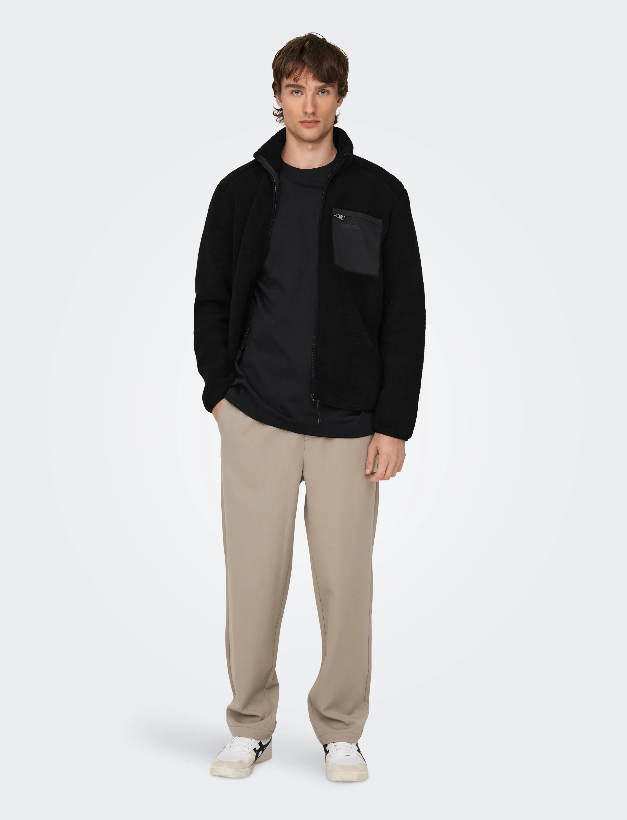 ONLY & SONS - ONSDALLAS SHERPA JACKET OTW VD - black - 4