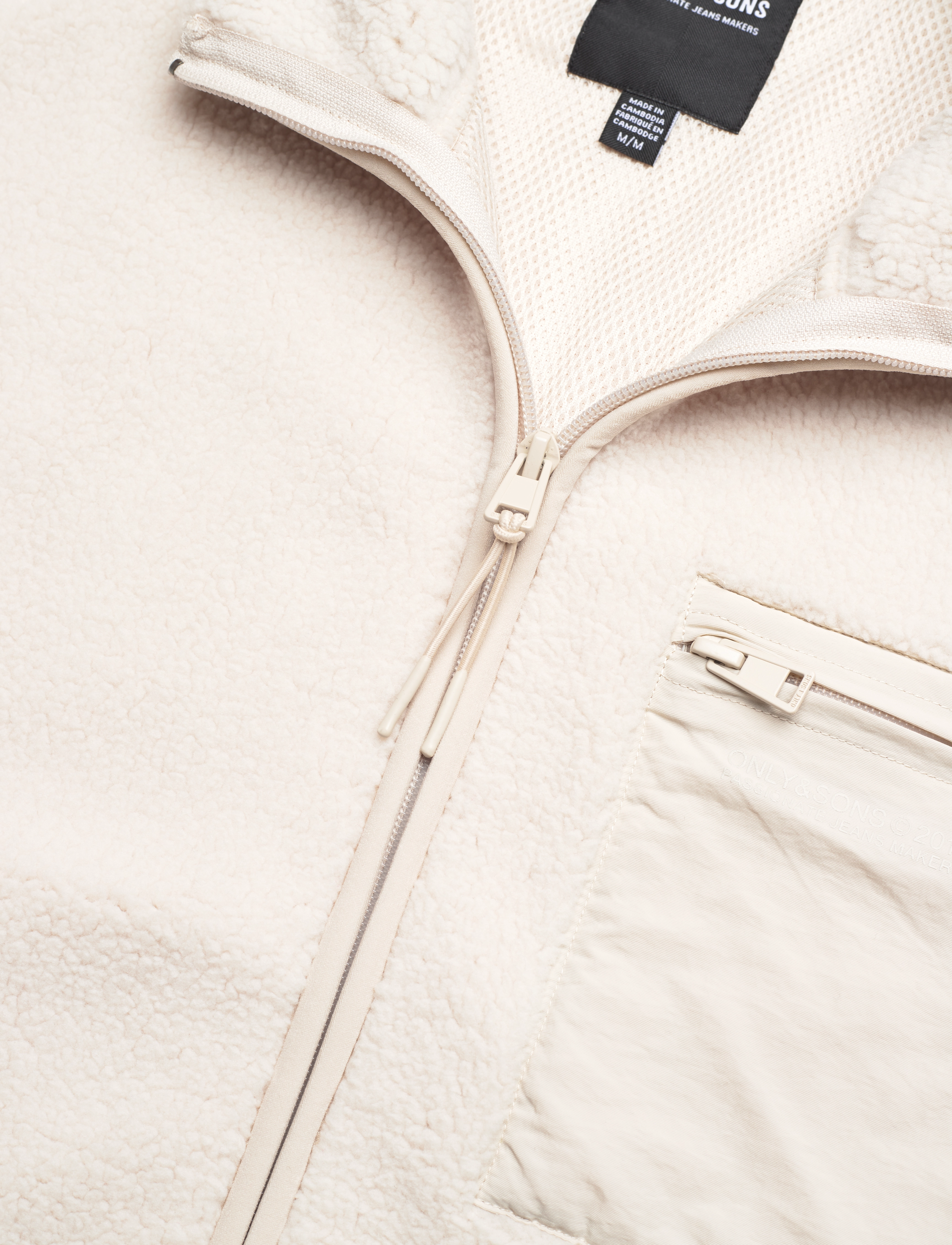 ONLY & SONS - ONSDALLAS SHERPA JACKET OTW VD - teddytröjor - silver lining - 2