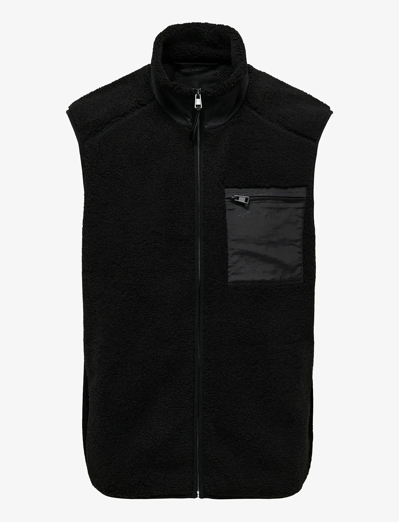ONLY & SONS - ONSDALLAS SHERPA VEST OTW VD - black - 1