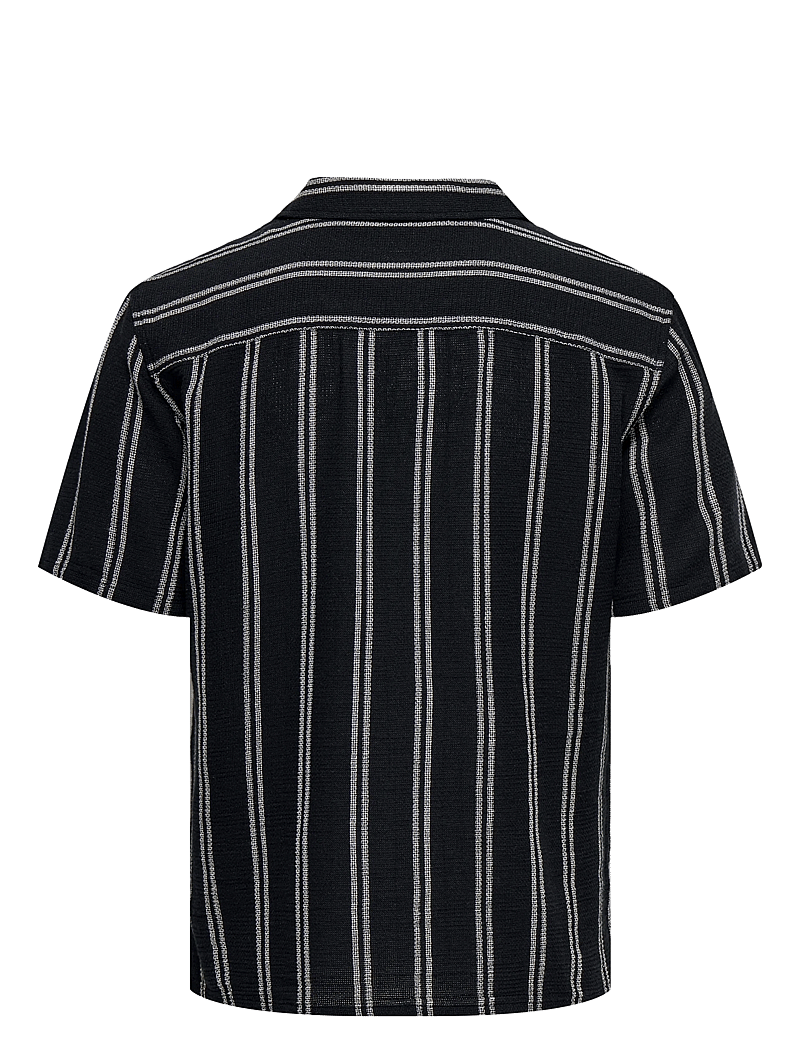 ONLY & SONS - ONSTREV LIFE REG STRIPE SS SHIRT NOOS - kurzarmhemden - dark navy - 2