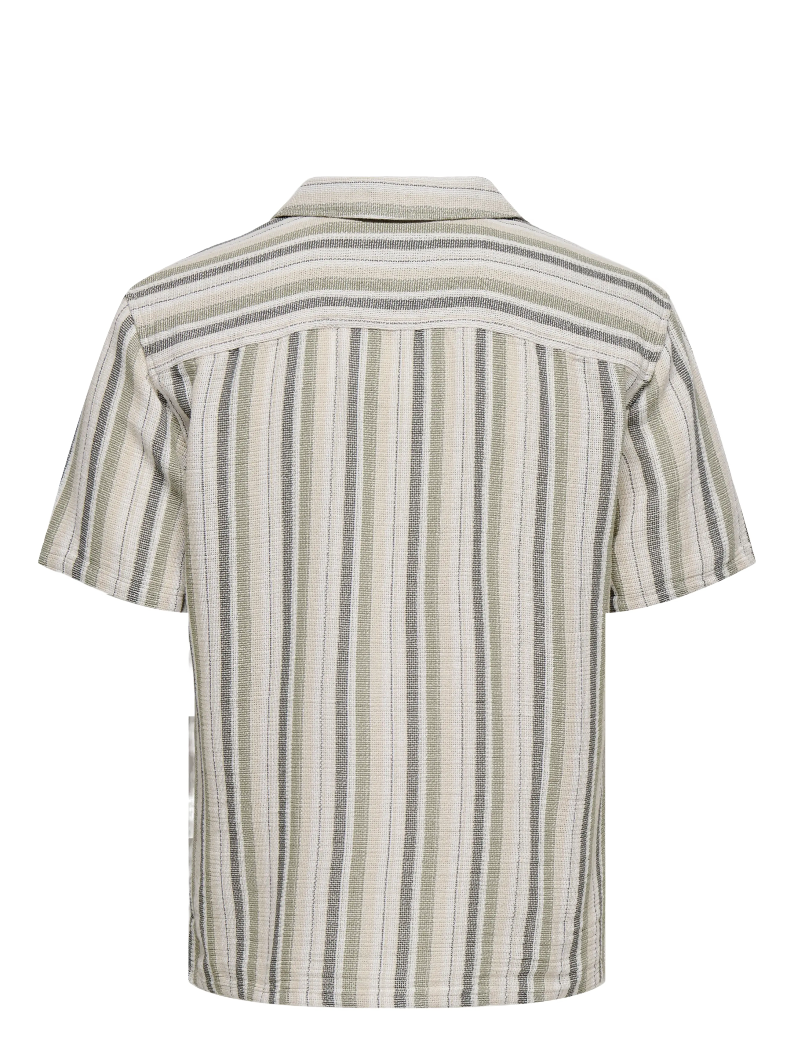 ONLY & SONS - ONSTREV LIFE REG STRIPE SS SHIRT NOOS - overhemden met korte mouw - seagrass - 2