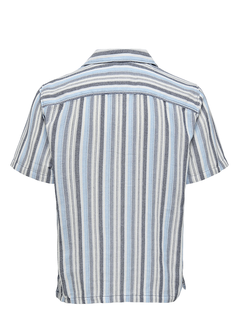 ONLY & SONS - ONSTREV LIFE REG STRIPE SS SHIRT NOOS - kurzarmhemden - vintage indigo - 2