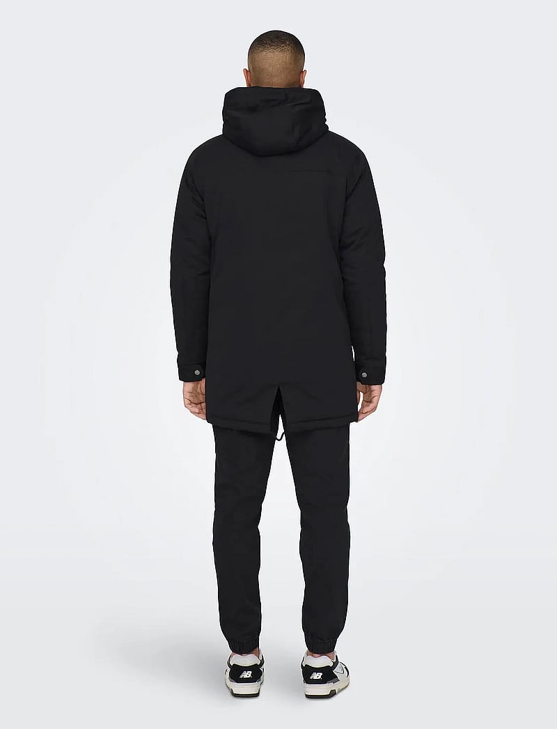 ONLY & SONS - ONSALEXANDER LIFE PARKA OTW VD - talvejoped - black - 3