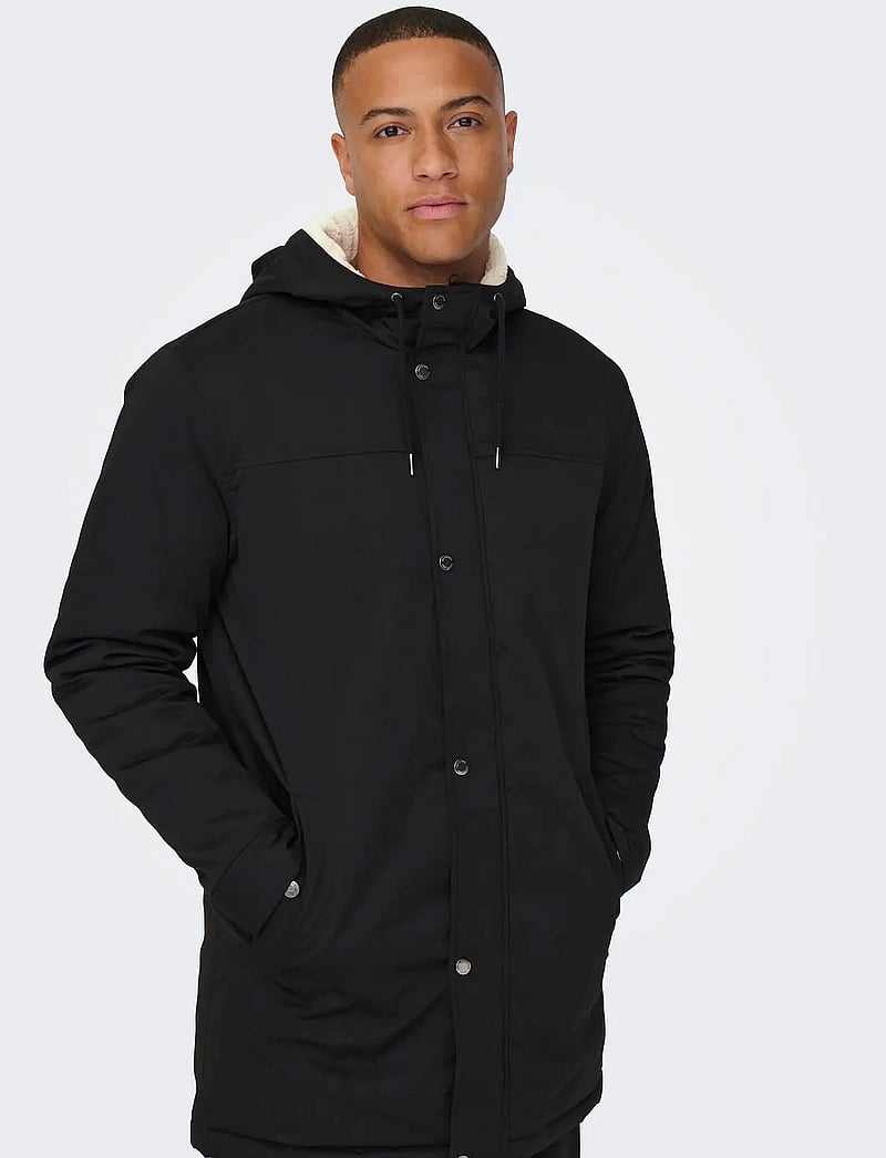 ONLY & SONS - ONSALEXANDER LIFE PARKA OTW VD - talvejoped - black - 4