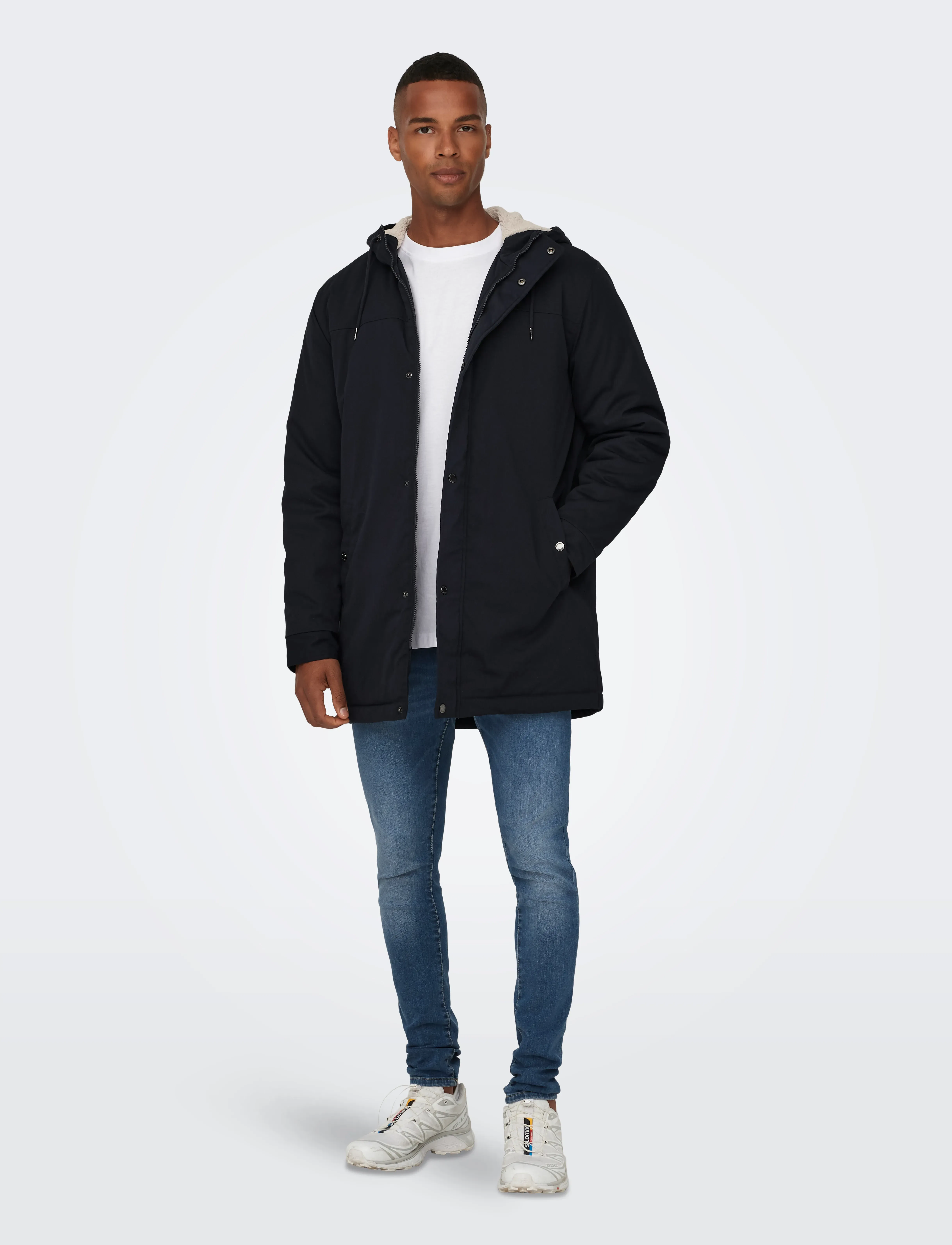 ONLY & SONS - ONSALEXANDER LIFE PARKA OTW VD - parkas - dark navy - 5