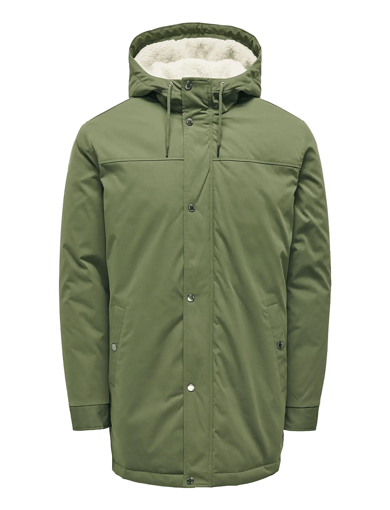 ONLY & SONS - ONSALEXANDER LIFE PARKA OTW VD - talvejoped - olive night - 1
