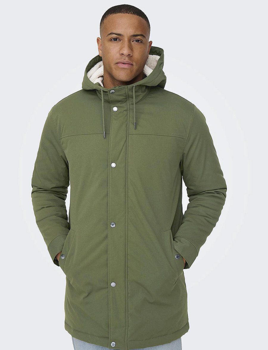 ONLY & SONS - ONSALEXANDER PARKA OTW - parkas - olive night - 4