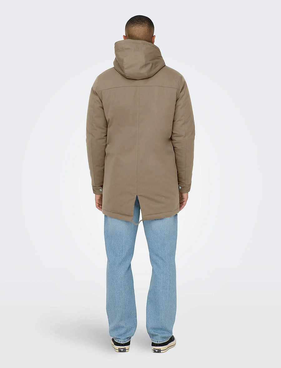 ONLY & SONS - ONSALEXANDER LIFE PARKA OTW VD - parkas - walnut - 3
