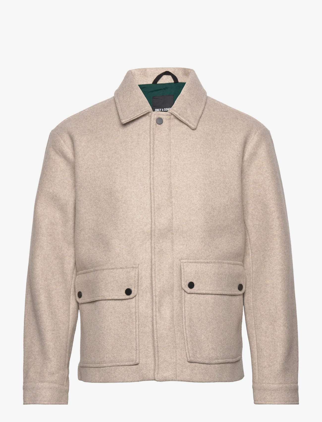 ONLY & SONS - ONSCONNOR JACKET OTW - wolljacken - silver lining - 0
