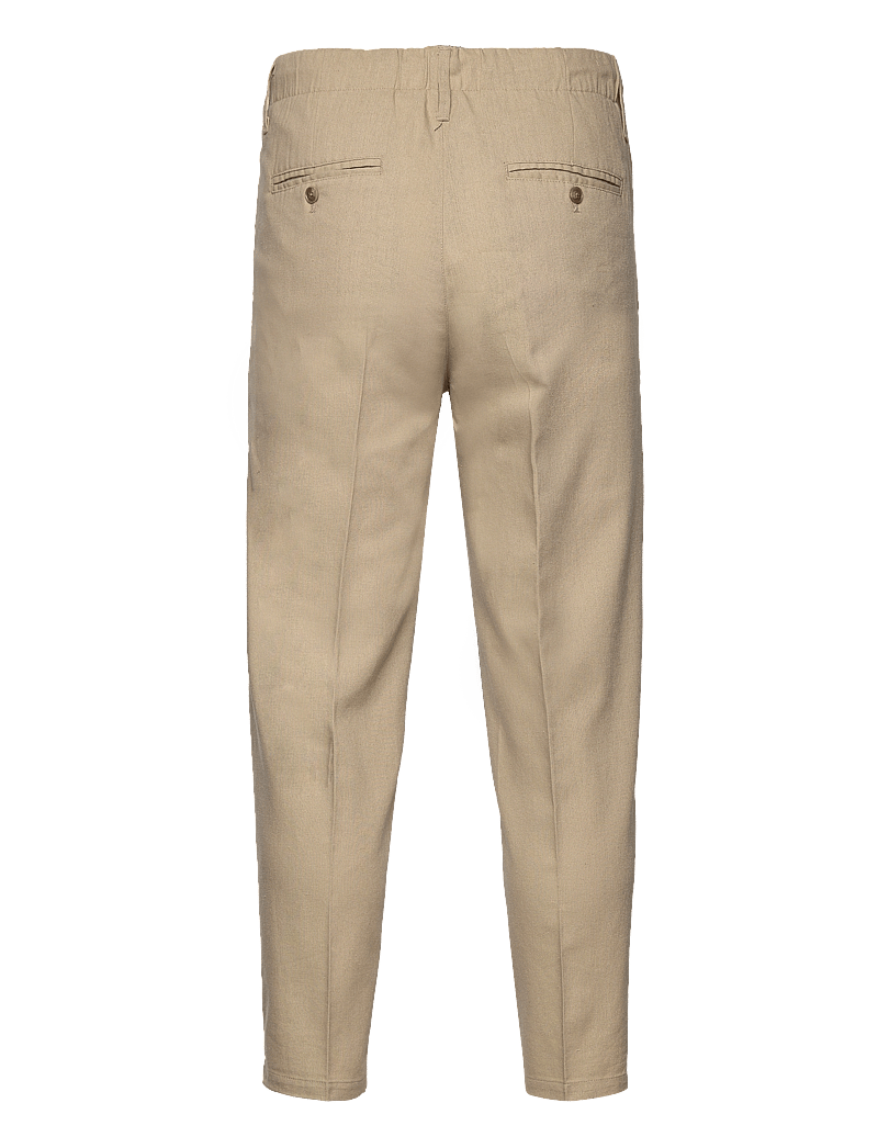 ONLY & SONS - ONSLEO CROP LINEN MIX 0048 PANT - hørbukser - chinchilla - 2