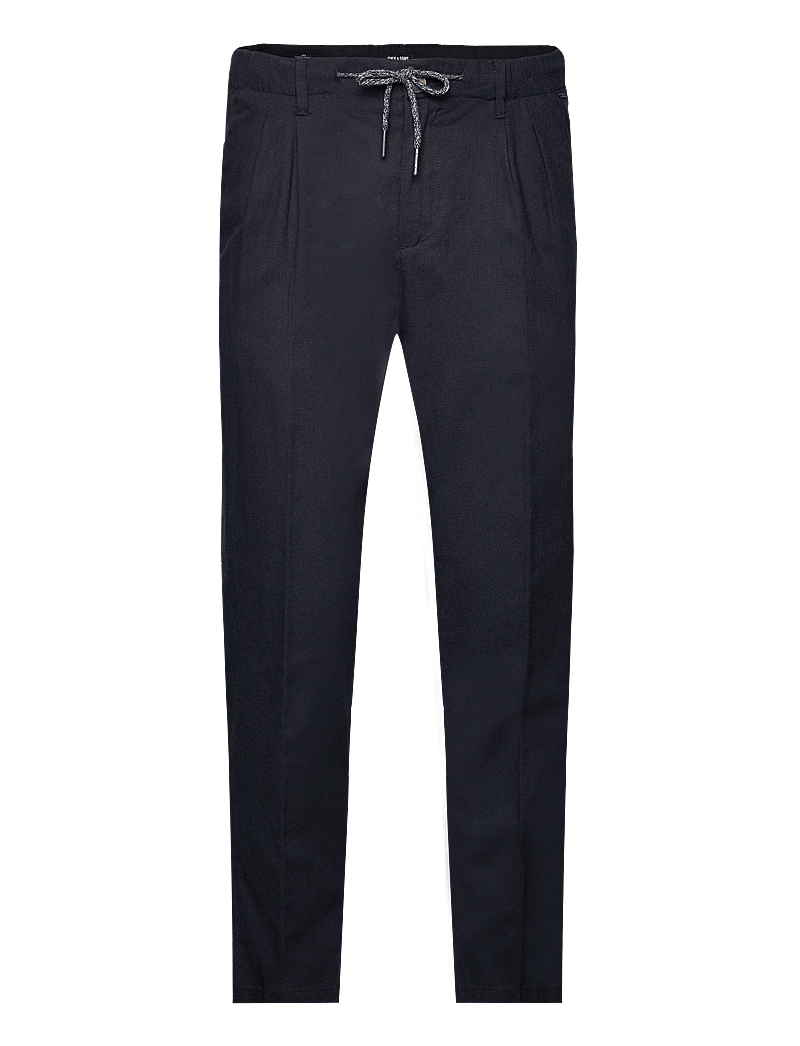 ONLY & SONS - ONSLEO CROP LINEN MIX 0048 PANT - leinenhosen - dark navy - 1
