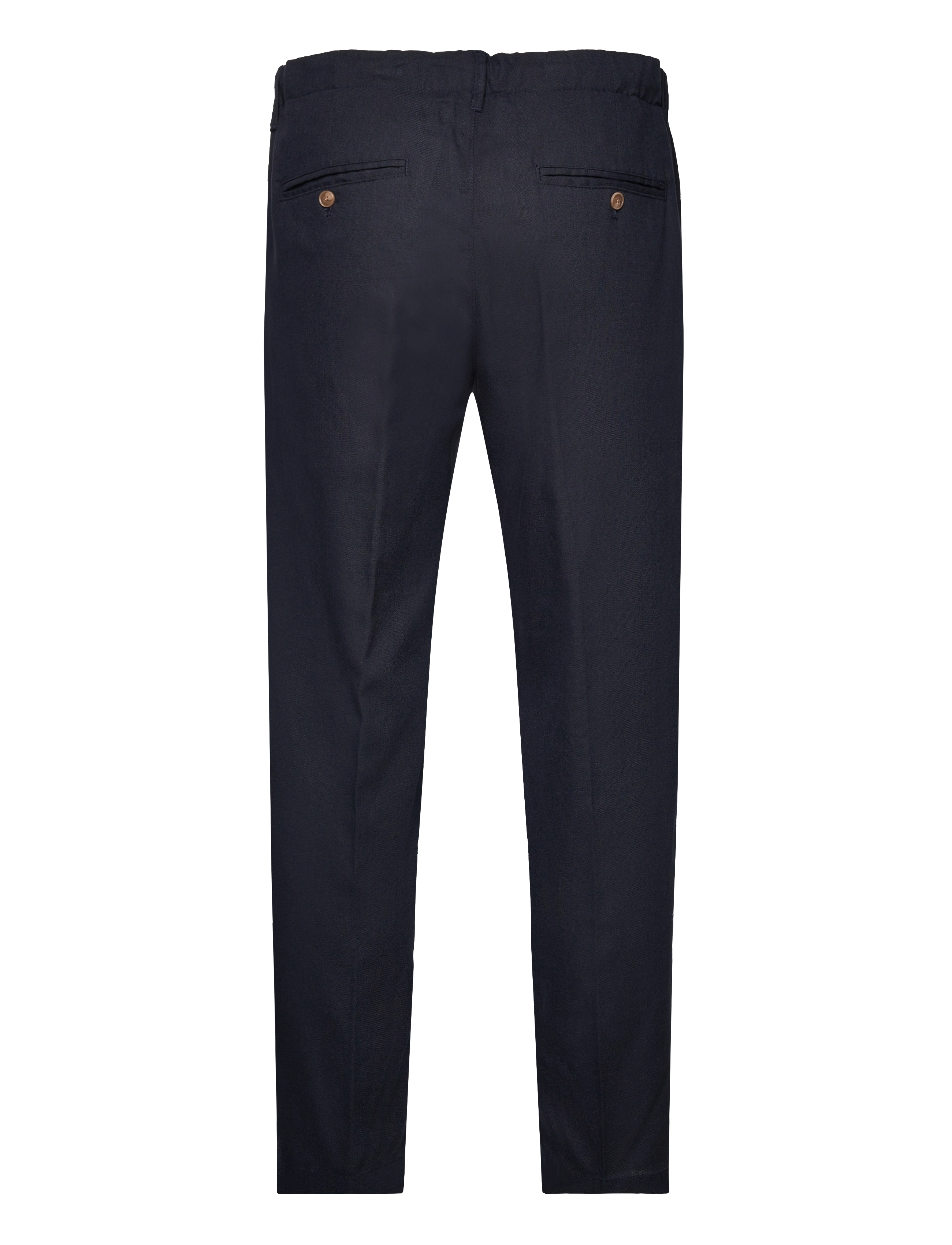 ONLY & SONS - ONSLEO CROP LINEN MIX 0048 PANT - linnen broeken - dark navy - 2
