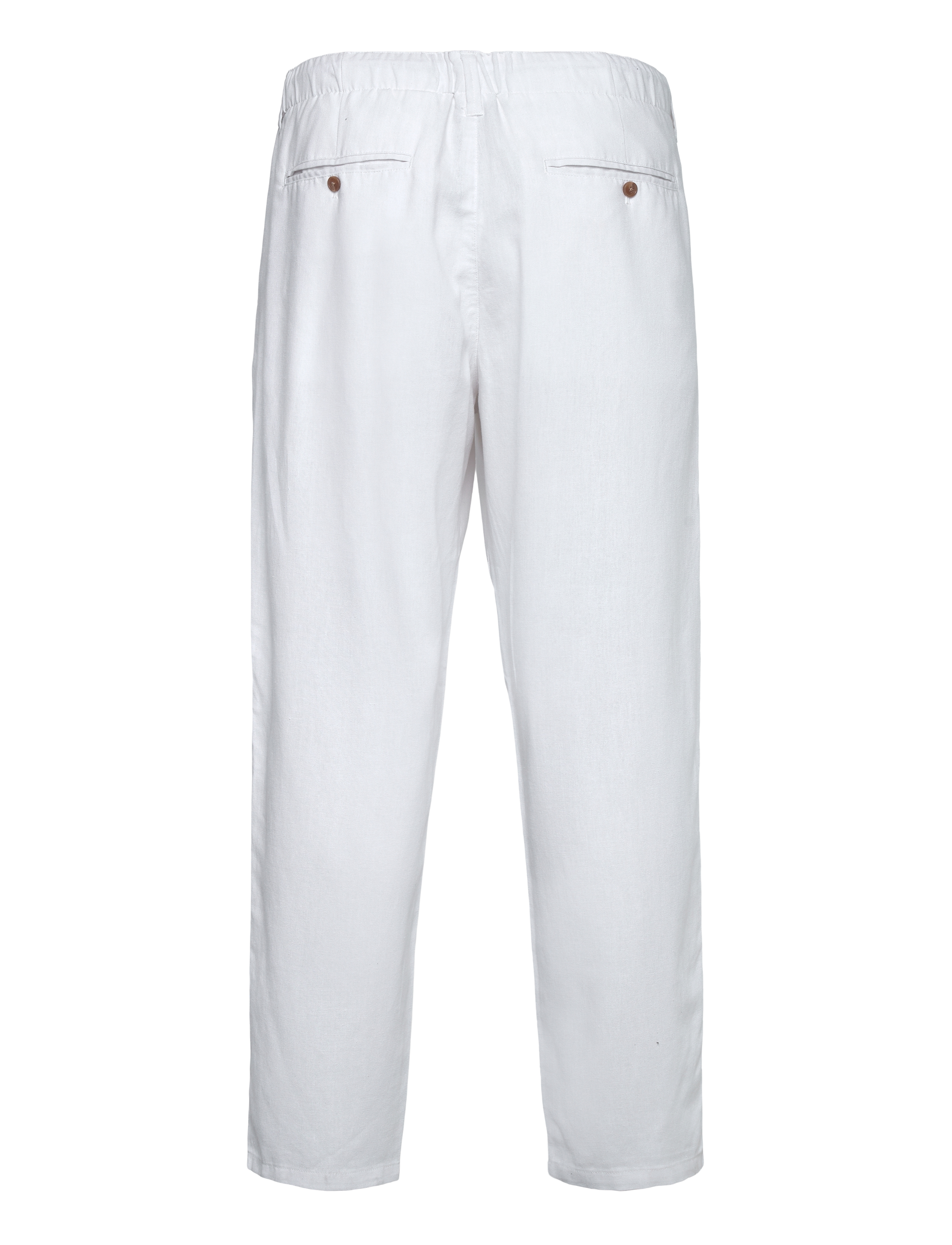 ONLY & SONS - ONSLEO CROP LINEN MIX 0048 PANT - vacation essentials - white - 1