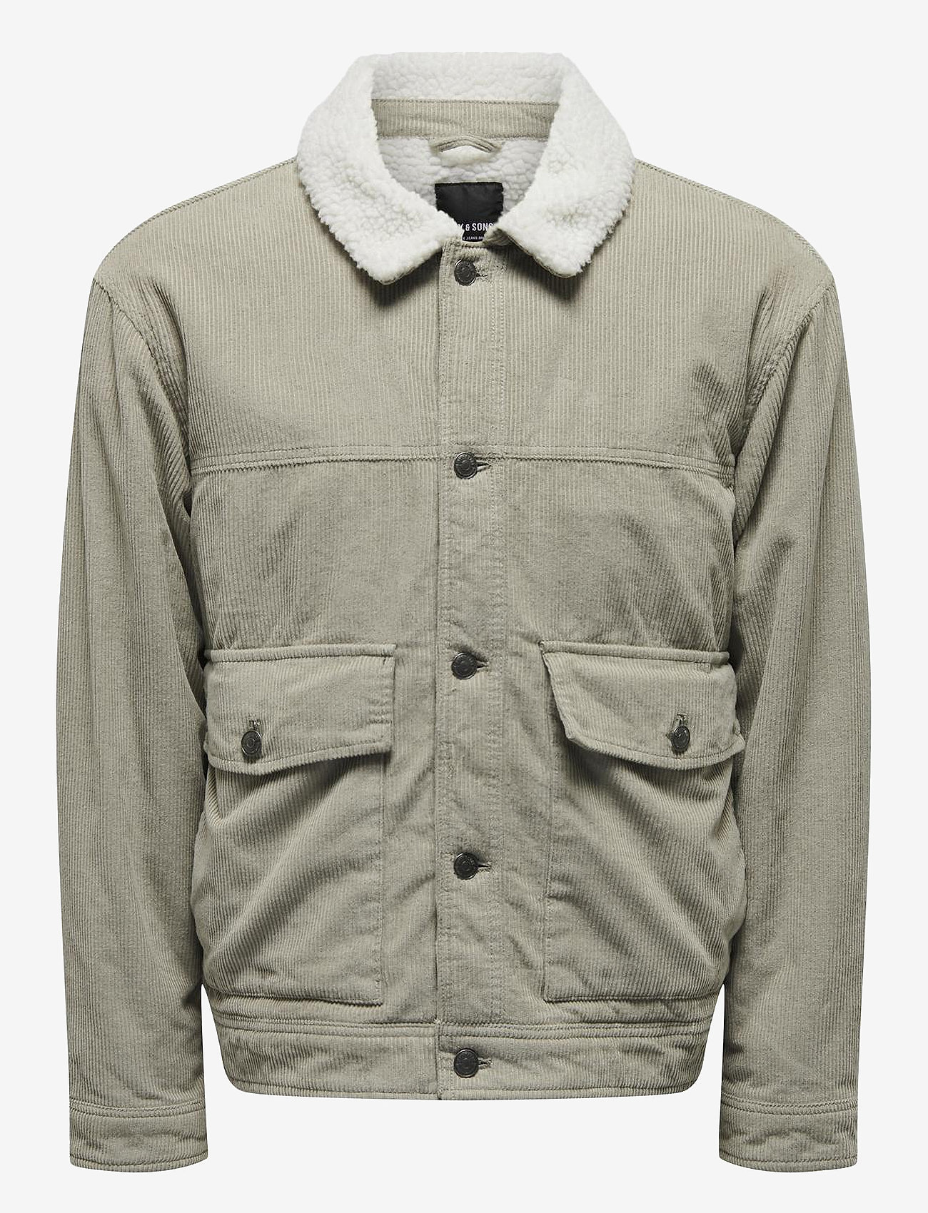 ONLY & SONS - ONSHARVEY CORDUROY MIX JACKET OTW - vinterjackor - vintage khaki - 0