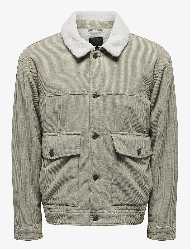 ONLY & SONS - ONSHARVEY CORDUROY MIX JACKET OTW - talvejoped - vintage khaki - 0