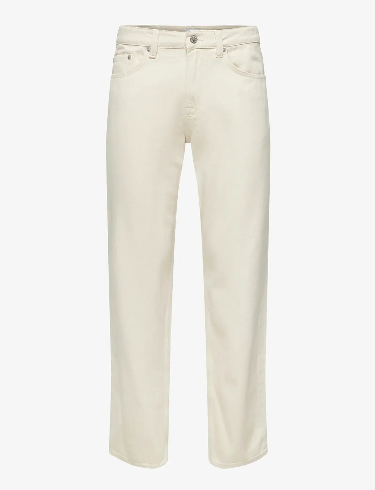 ONLY & SONS - ONSEDGE STRAIGHT ECRU 5917 PIM DNM NOOS - alt laienevad teksad - ecru - 1