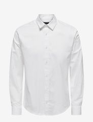 ONLY & SONS - ONSANDY SLIM EASY IRON POPLIN SHIRT NOOS - lowest prices - white - 0
