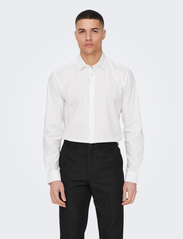 ONLY & SONS - ONSANDY SLIM EASY IRON POPLIN SHIRT NOOS - lowest prices - white - 2