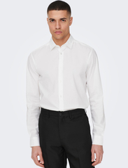 ONLY & SONS - ONSANDY SLIM EASY IRON POPLIN SHIRT NOOS - lowest prices - white - 5