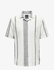 ONLY & SONS - ONSCAIDEN SS STRIPE LINEN RESORT NOOS - lowest prices - cloud dancer - 0