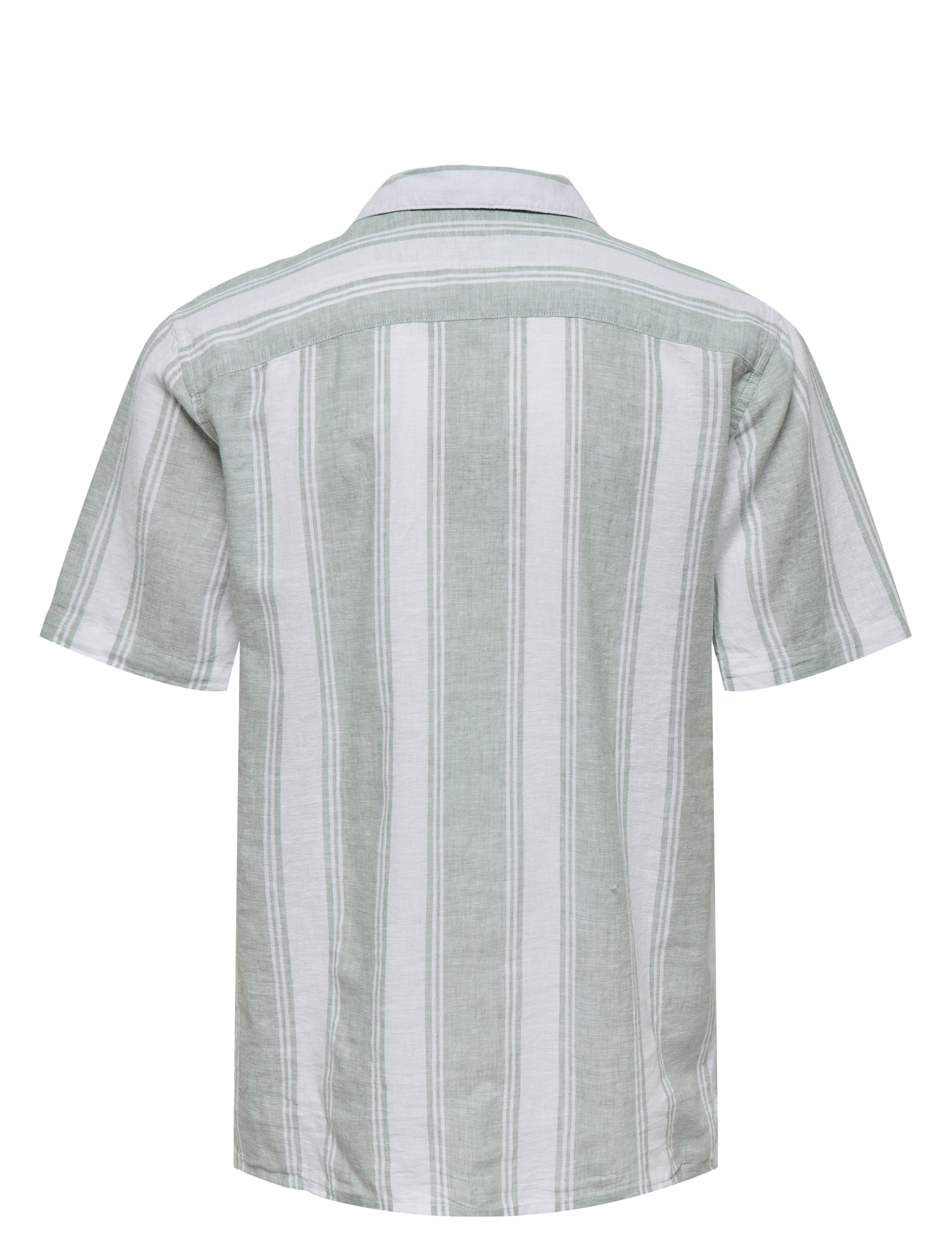 ONLY & SONS - ONSCAIDEN LIFE STRIPE LINEN RESORT NOOS - leinenhemden - iceberg green - 2