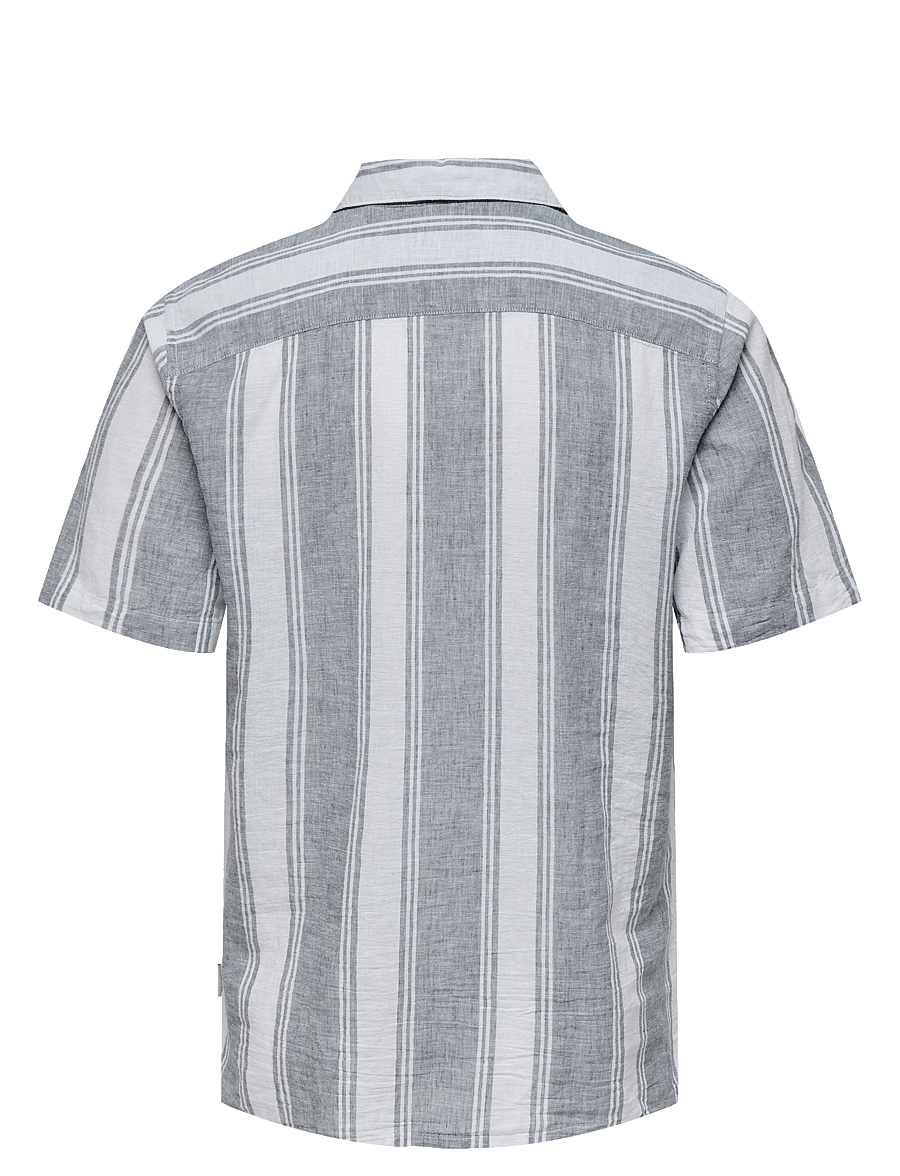 ONLY & SONS - ONSCAIDEN LIFE STRIPE LINEN RESORT NOOS - pellavakauluspaidat - poppy seed - 2