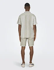 ONLY & SONS - ONSCAIDEN SS STRIPE LINEN RESORT NOOS - zemākās cenas - vintage khaki - 3