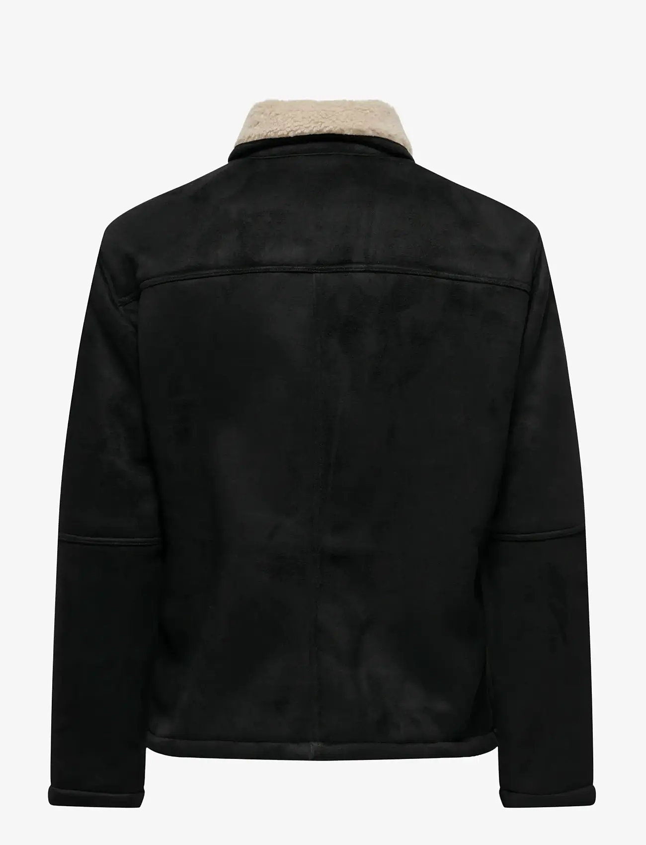 ONLY & SONS - ONSROYCE SHEARLING JACKET OTW - kerged jakid - black - 1