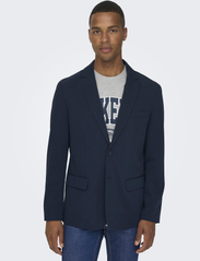 ONLY & SONS - ONSEVE 2BTN 0071 BLAZER NOOS - double breasted blazers - navy blazer - 4