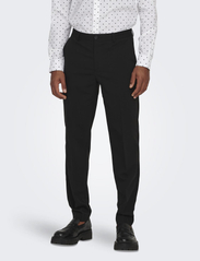 ONLY & SONS - ONSEVE SLIM 0071 PANT NOOS - suit trousers - black - 2