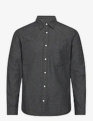 ONLY & SONS - ONSDINO REG CHAMBRAY LS SHIRT - casual skjortor - black - 0