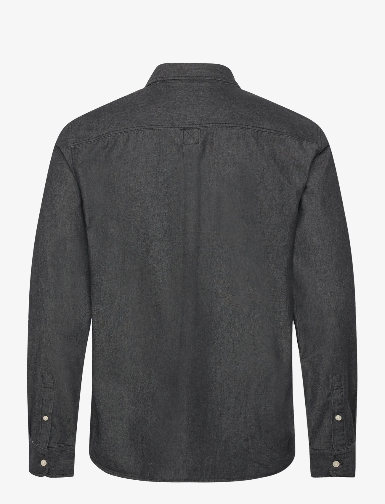 ONLY & SONS - ONSDINO REG CHAMBRAY LS SHIRT - casual skjortor - black - 1