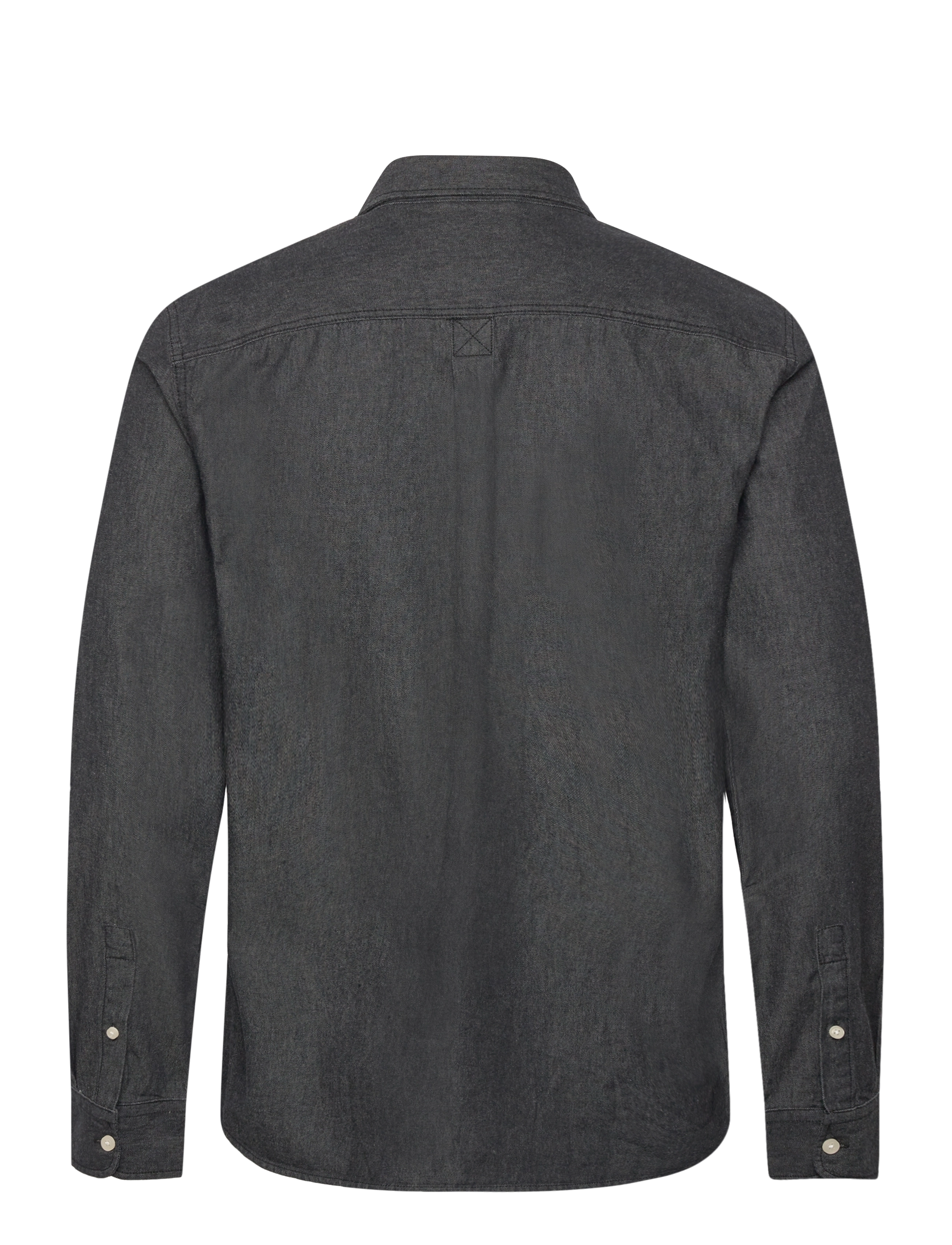 ONLY & SONS - ONSDINO REG CHAMBRAY LS SHIRT - black - 1