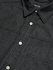ONLY & SONS - ONSDINO REG CHAMBRAY LS SHIRT - avslappede skjorter - black - 3