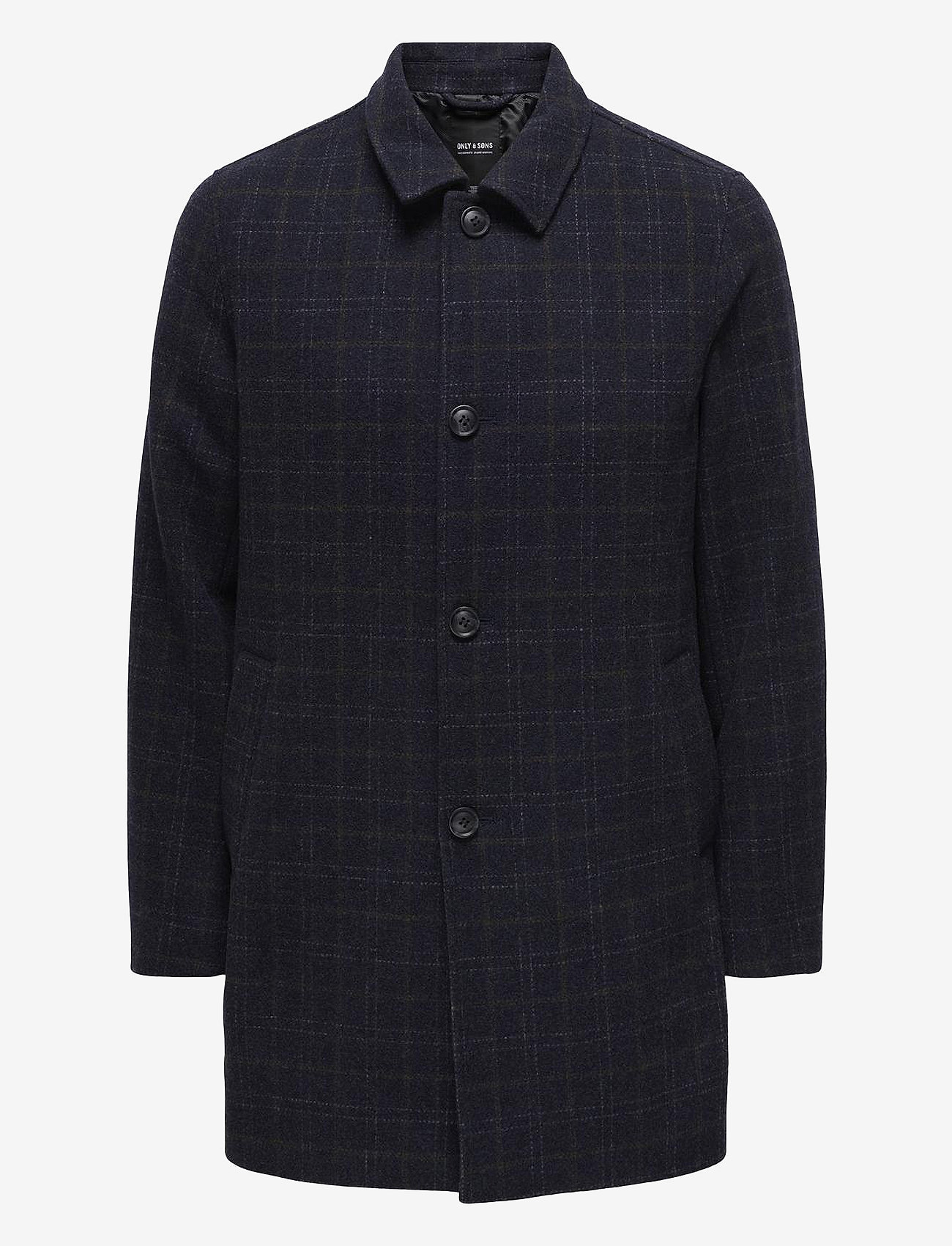 ONLY & SONS - ONSARTHUR WOOL CARCOAT OTW - dark grey melange - 0