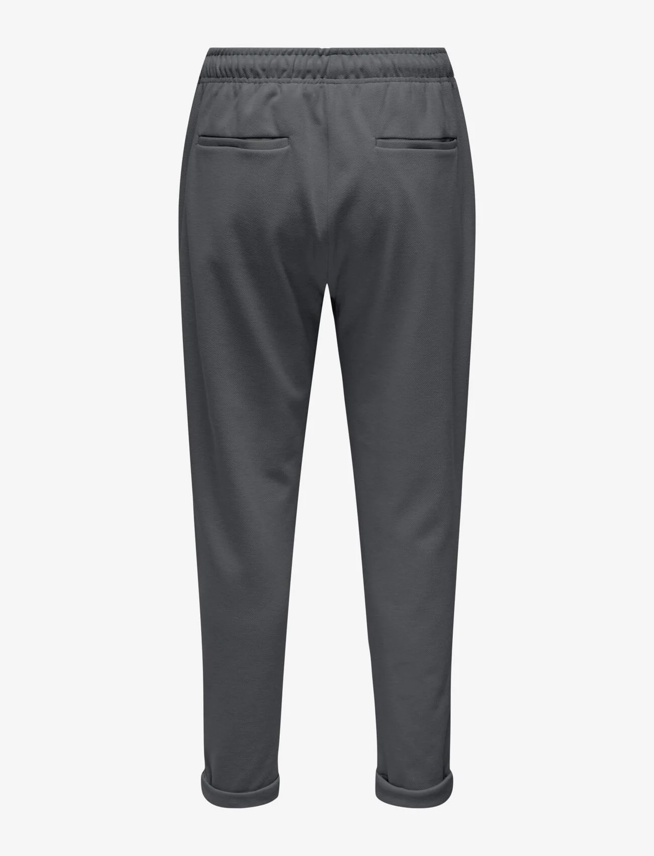ONLY & SONS - ONSANTON REG PIQUE PANTS - spodnie na co dzień - dark grey melange - 1