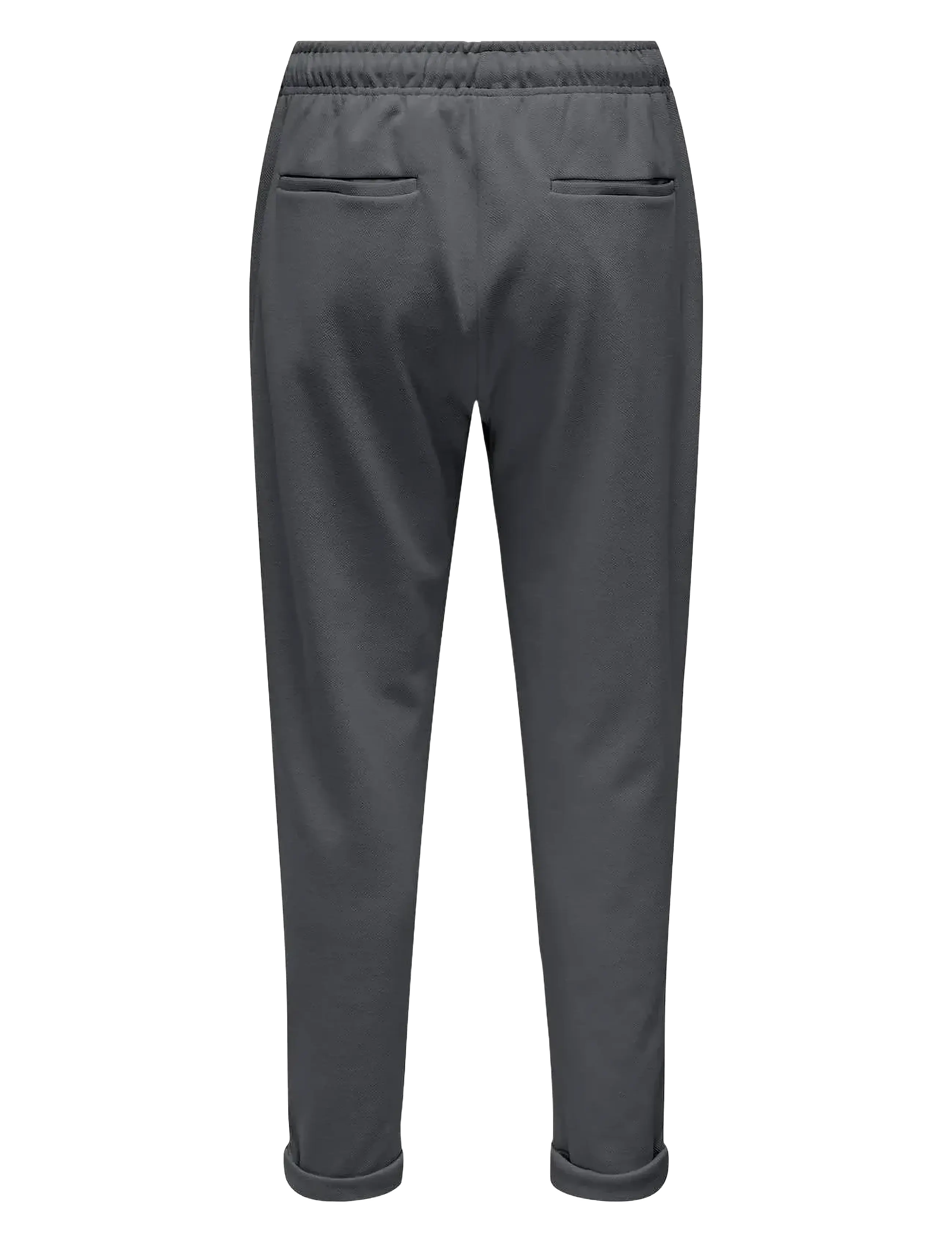 ONLY & SONS - ONSANTON REG PIQUE PANTS - dark grey melange - 1