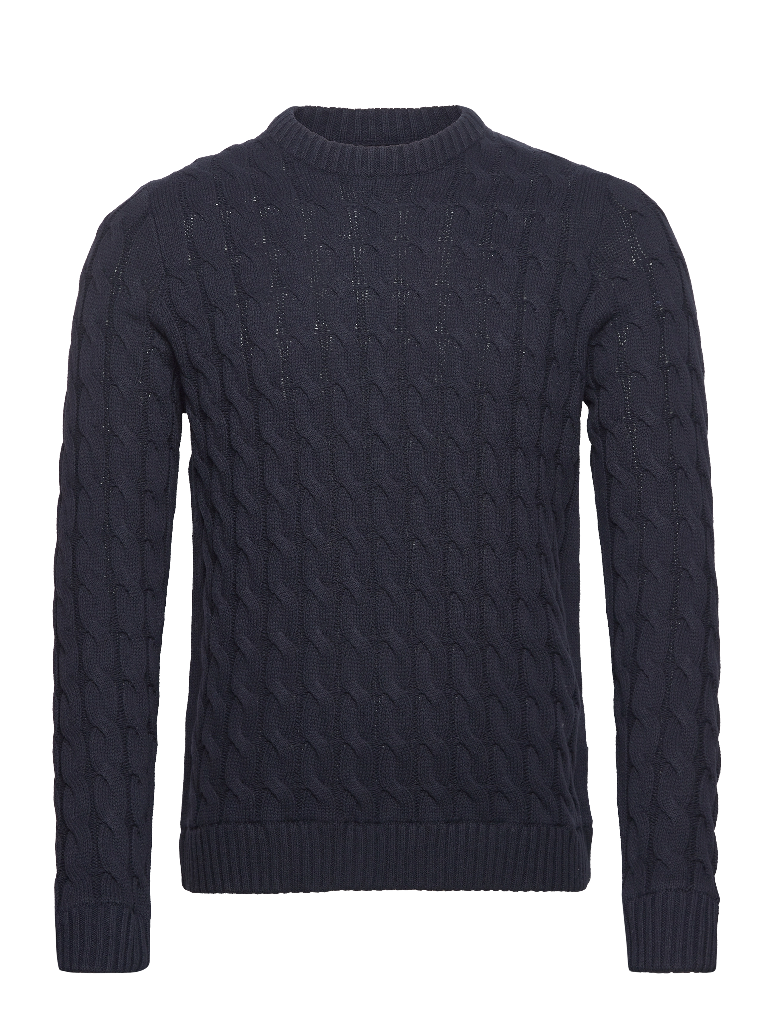 ONLY & SONS Onskicker Reg 3 Cable Crew Knit Navy - XL - Herren