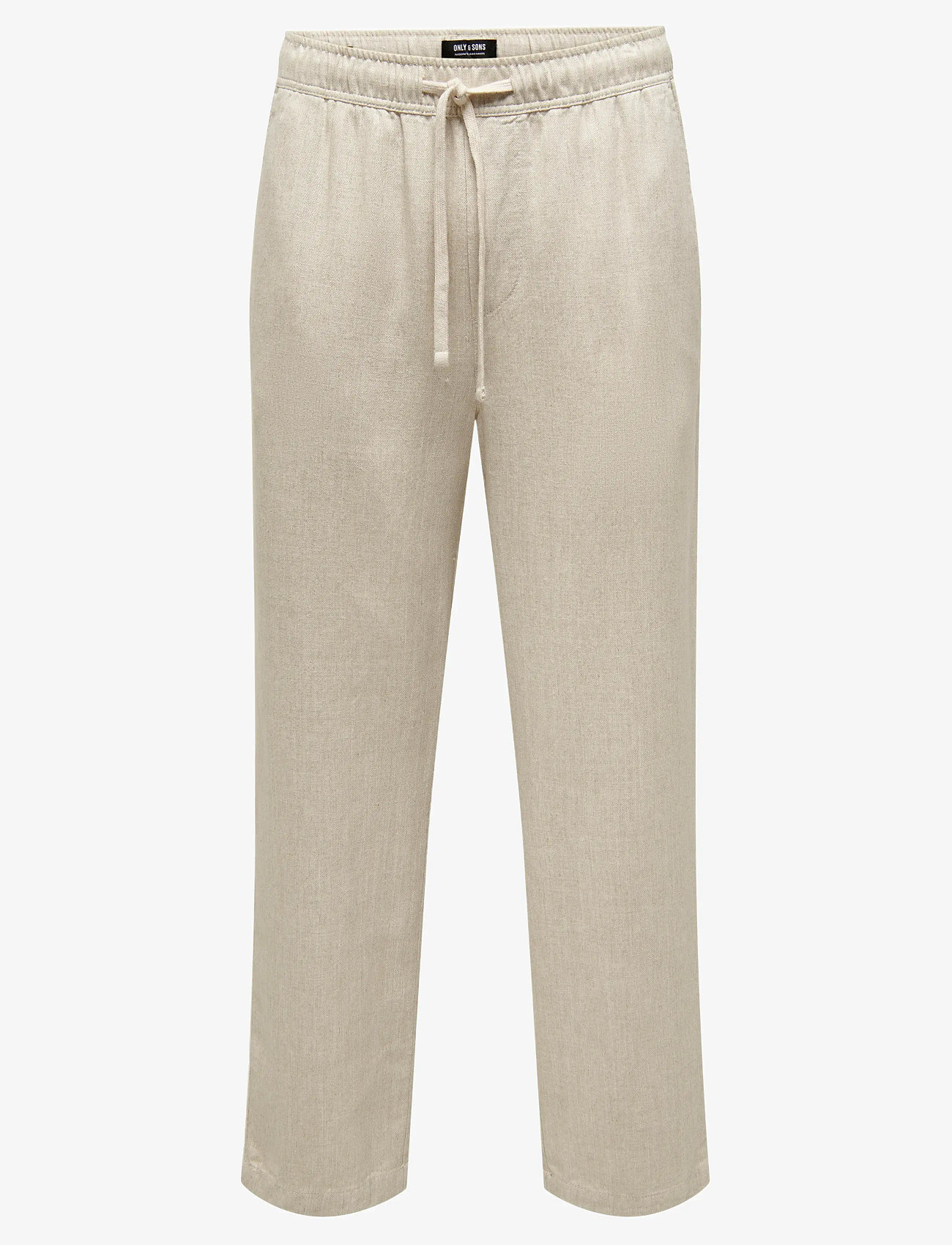 ONLY & SONS - ONSSINUS LOOSE VISC LIN 0075 PNT CS - leinenhosen - oatmeal - 0