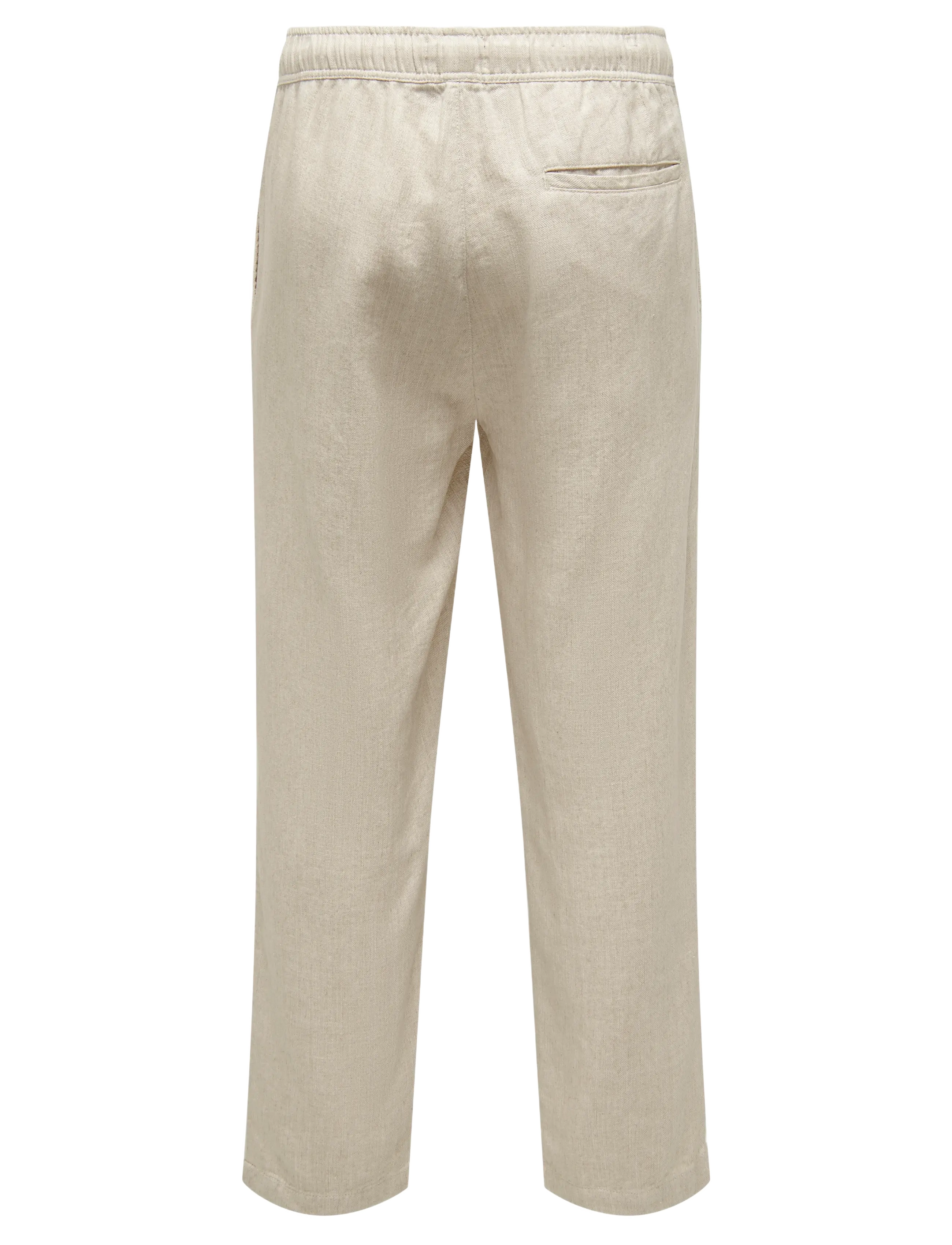 ONLY & SONS - ONSSINUS LOOSE VISC LIN 0075 PNT CS - linnebyxor - oatmeal - 1