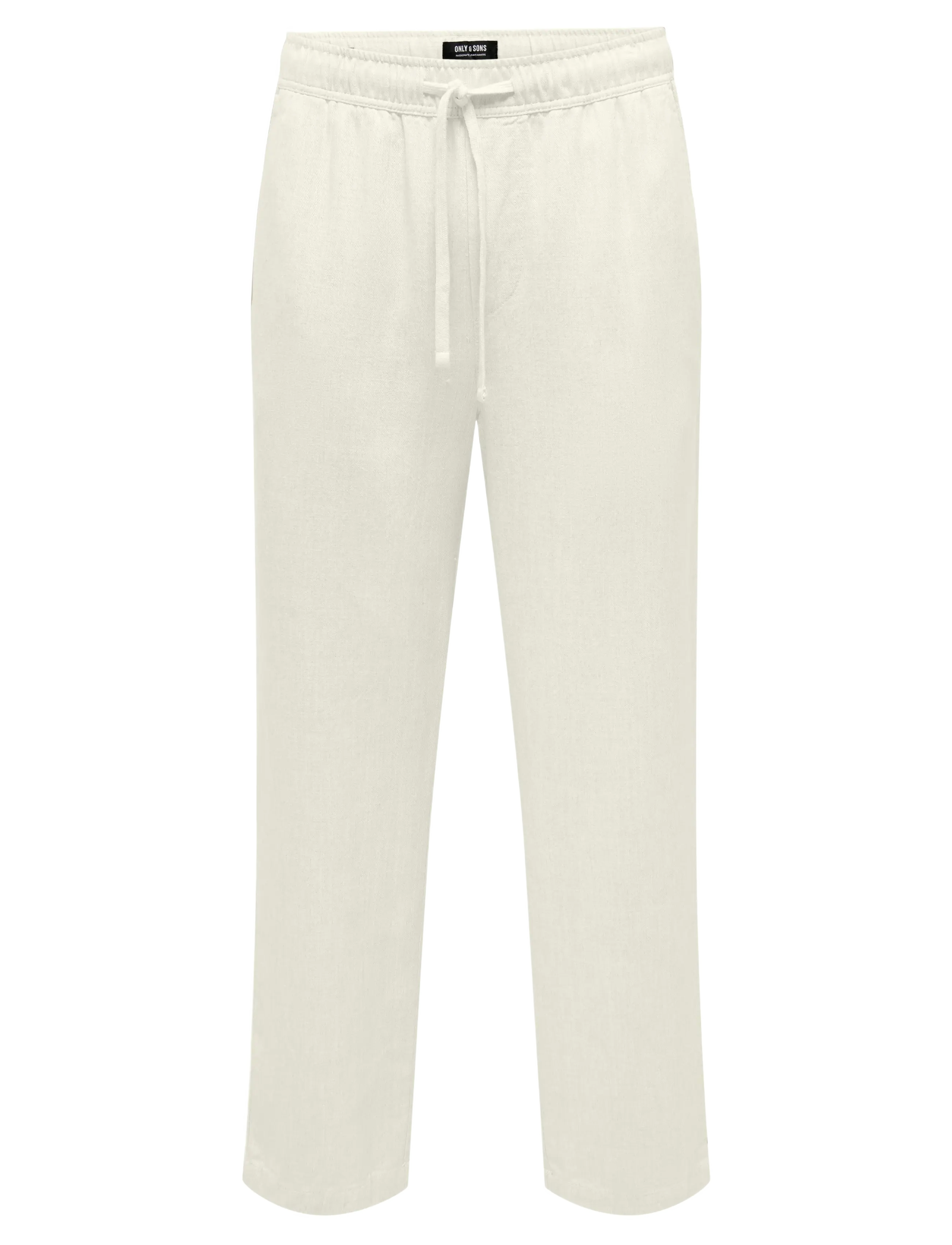 ONLY & SONS ONSSINUS LOOSE VISC LIN 0075 PNT CS - Hosen - WHITE / white