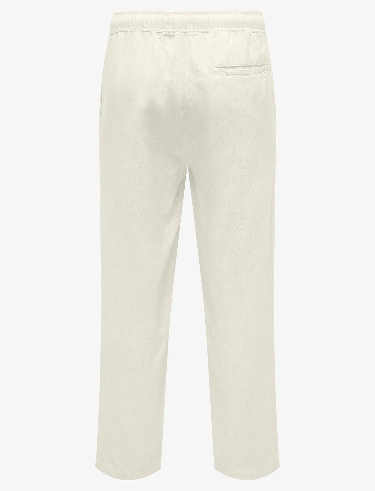 ONLY & SONS - ONSSINUS LOOSE VISC LIN 0075 PNT CS - leinenhosen - white - 1