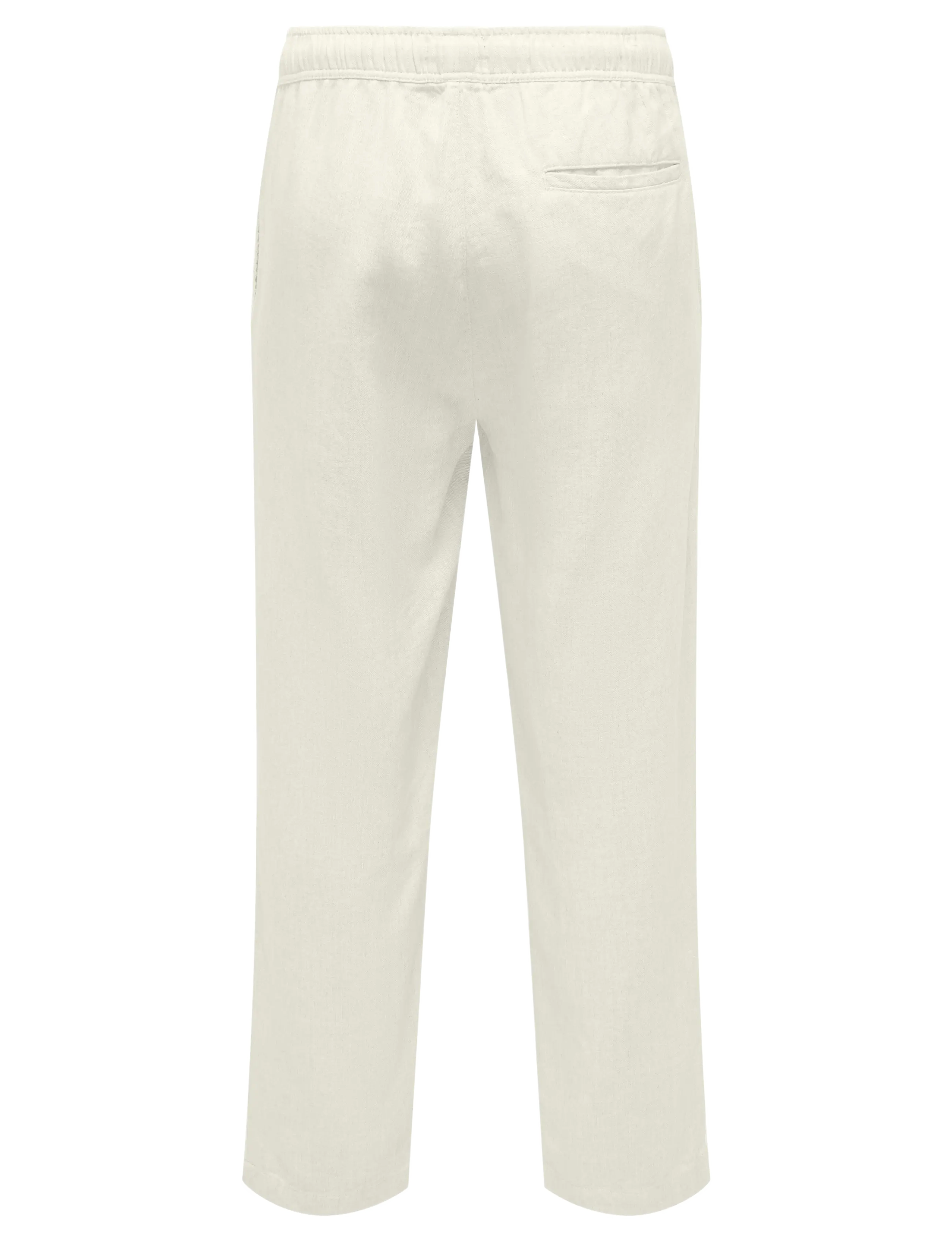 ONLY & SONS - ONSSINUS LOOSE VISC LIN 0075 PNT CS - pellavahousut - white - 1