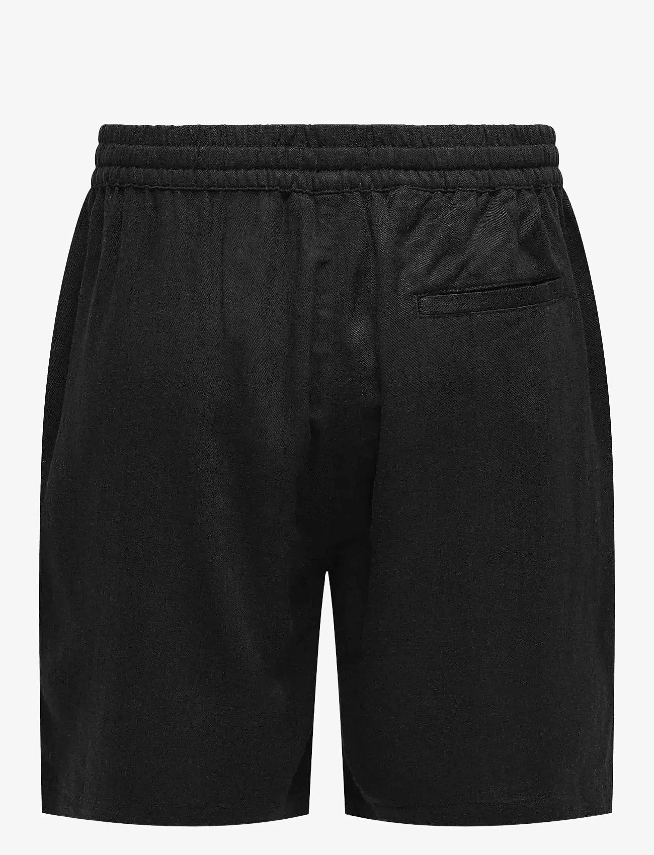 ONLY & SONS - ONSTEL VISC LIN SHORTS 0075 CS - linneshorts - black - 1
