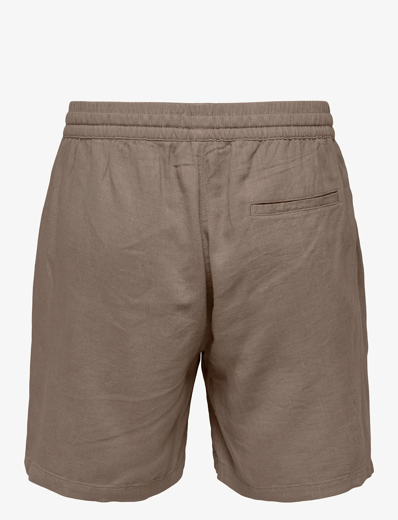 ONLY & SONS - ONSTEL VISC LIN SHORTS 0075 CS - leinen-shorts - fossil - 1