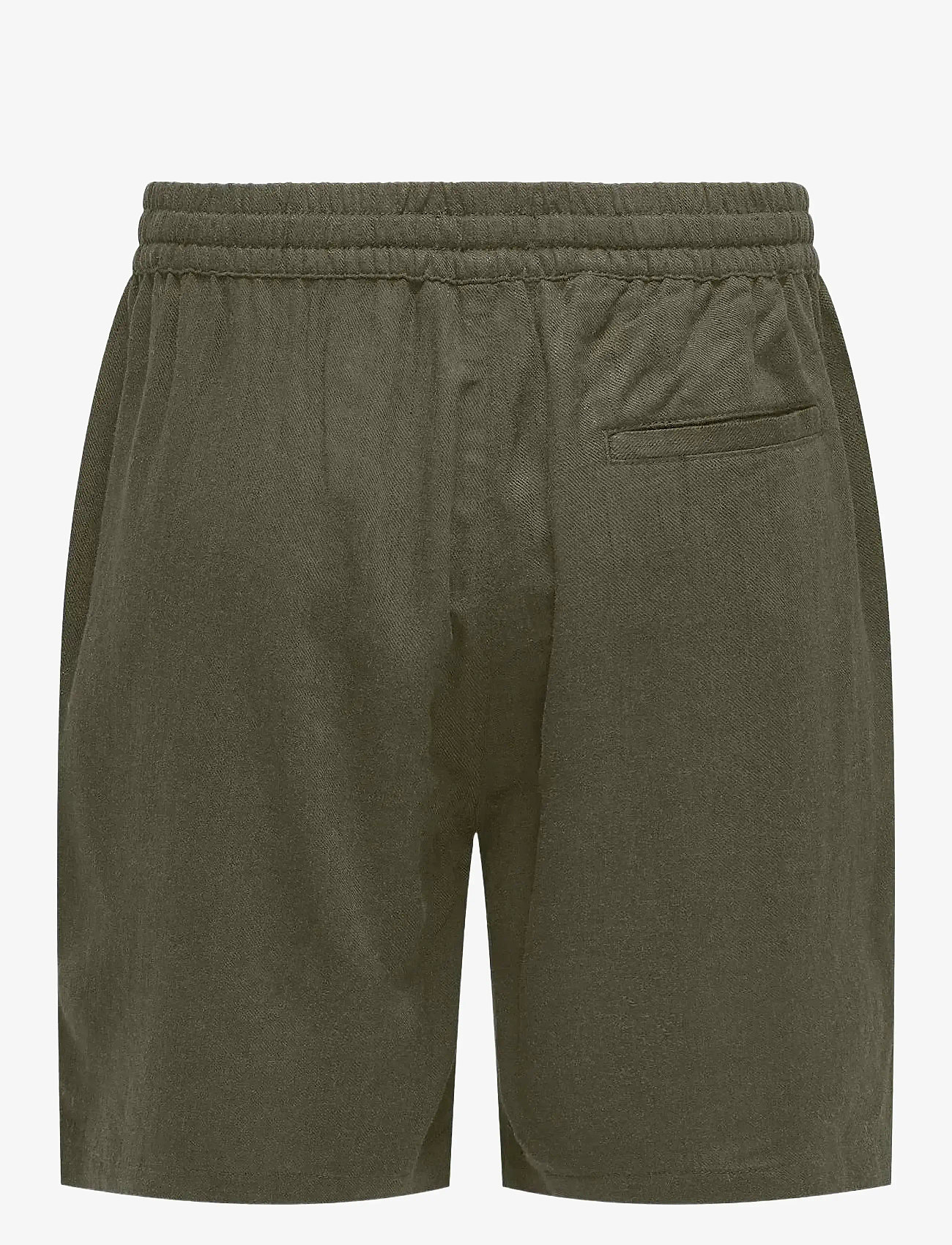 ONLY & SONS - ONSTEL VISC LIN SHORTS 0075 CS - die niedrigsten preise - olive night - 1
