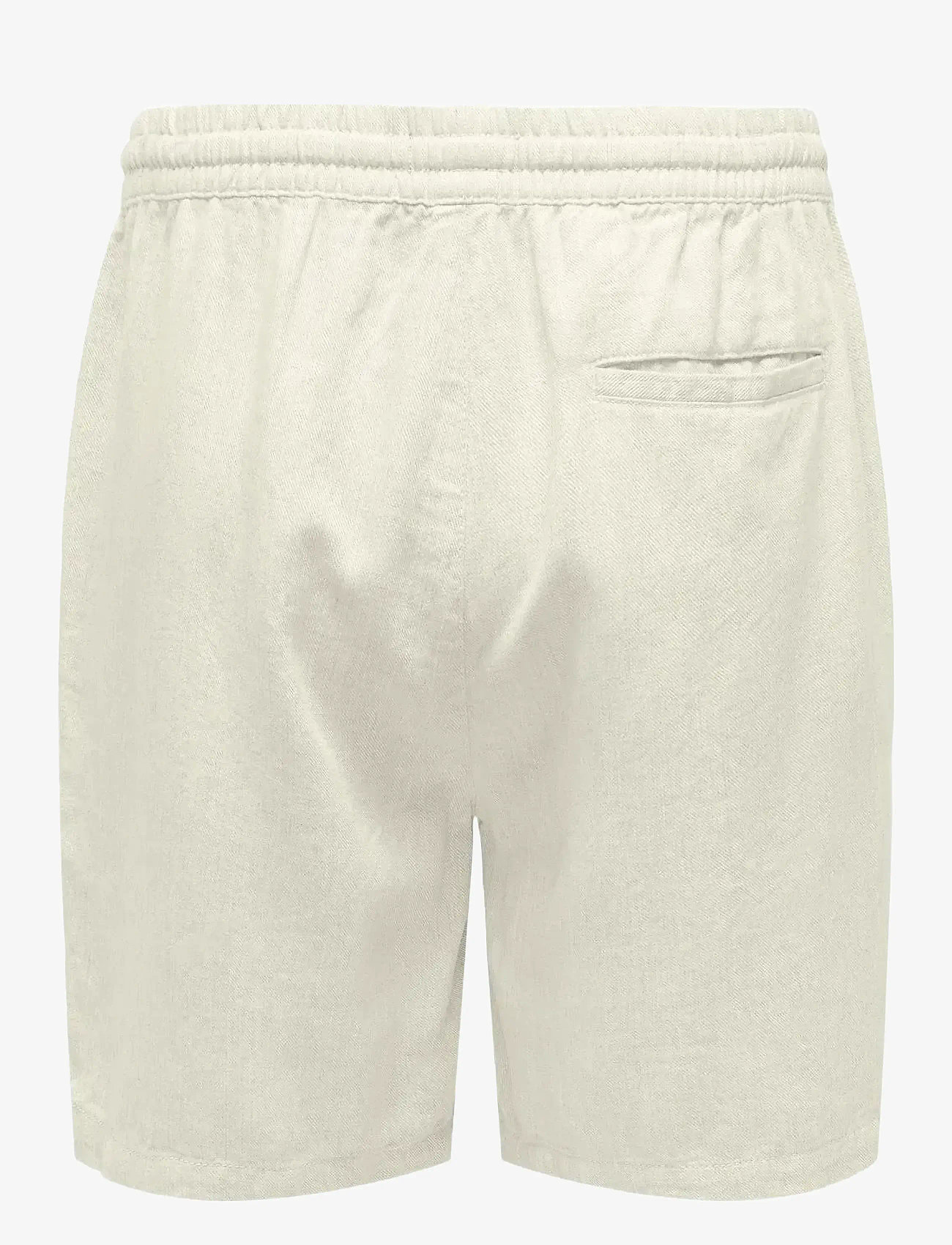 ONLY & SONS - ONSTEL VISC LIN SHORTS 0075 CS - die niedrigsten preise - white - 1